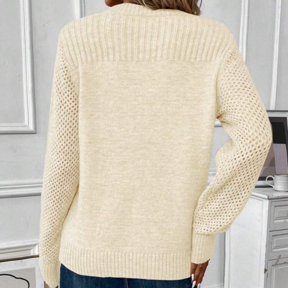 New cream color knit sweater - Picture 5 of 6